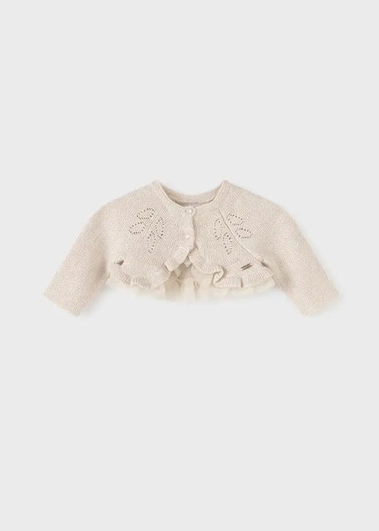 MAYORAL - 307C Cream Knitted Cardigan Cadiz Boutique