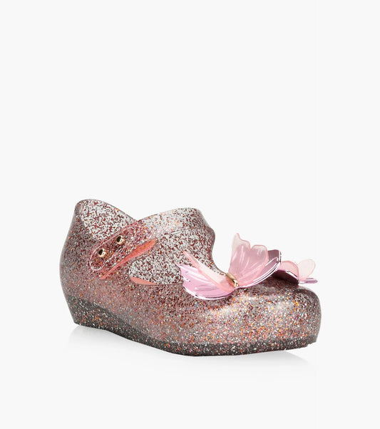 Mini Melissa - 32849 Ultragirl Fly III Clear Glitter - Pink Cadiz Boutique, Inc.