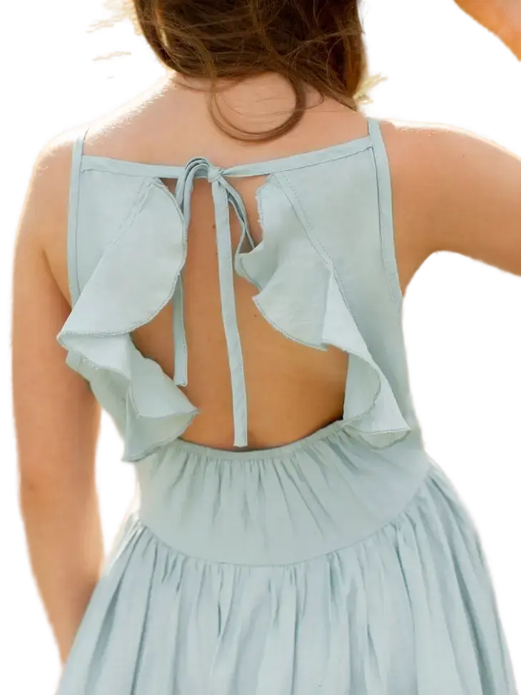 30004 - Joyfolie Evony Dress in Ice Blue Cadiz Boutique, Inc.