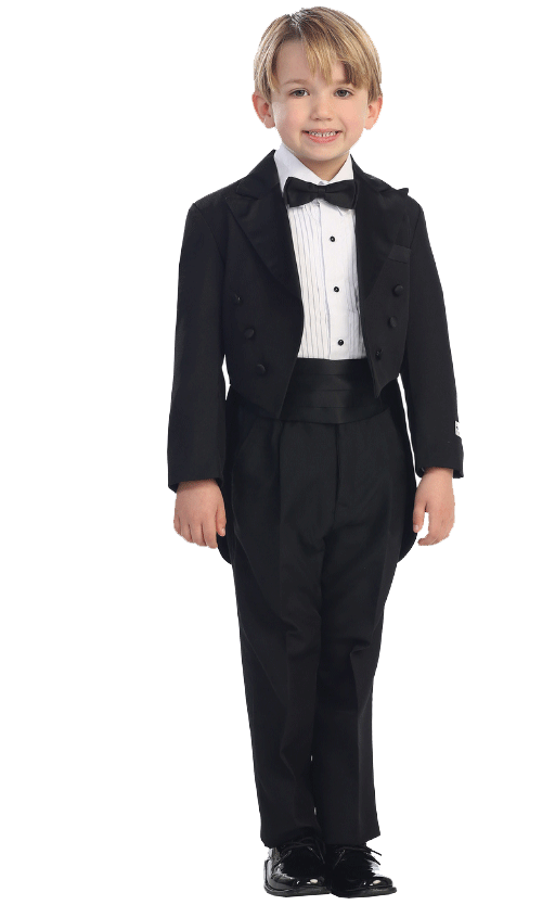 4001S - Tip Top Peak Collar Tailed Tuxedo Set Cadiz Boutique, Inc.