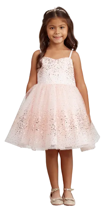 TT5825S - Short Length Spaghetti Strap Sequins Dress Cadiz Boutique, Inc.