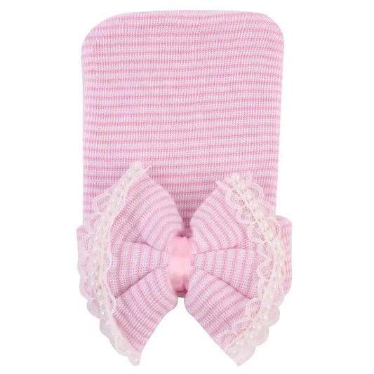 884368P - Lace Bow knot Baby Hat Cadiz Boutique, Inc.