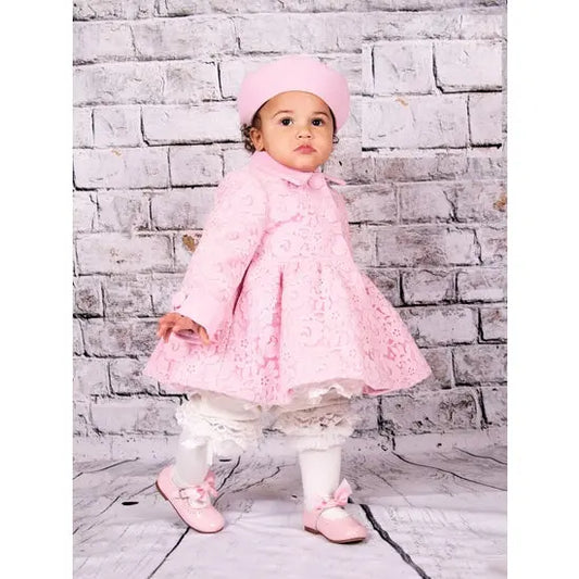 Beau Kids - 9045P - Pink Coat and Hat Cadiz Boutique, Inc.