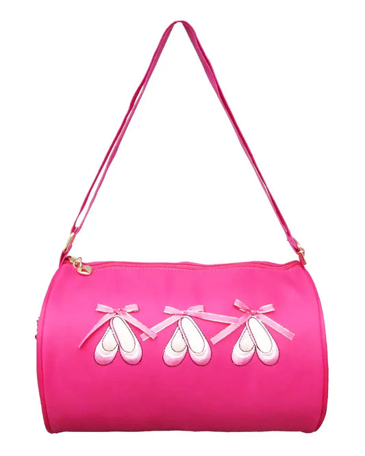 BG129HP - Hot Pink Tri Ballet Shoes Duffel Cadiz Boutique, Inc.