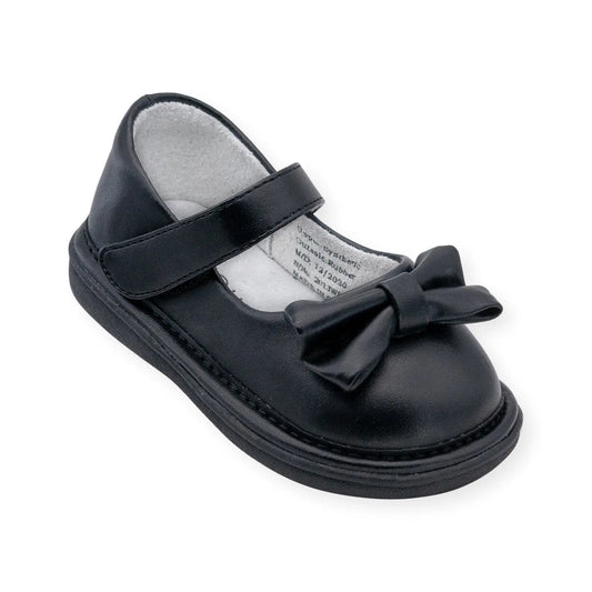 Wee Squeak - AM2585BK - BOW SHOE BLACK Cadiz Boutique, Inc.