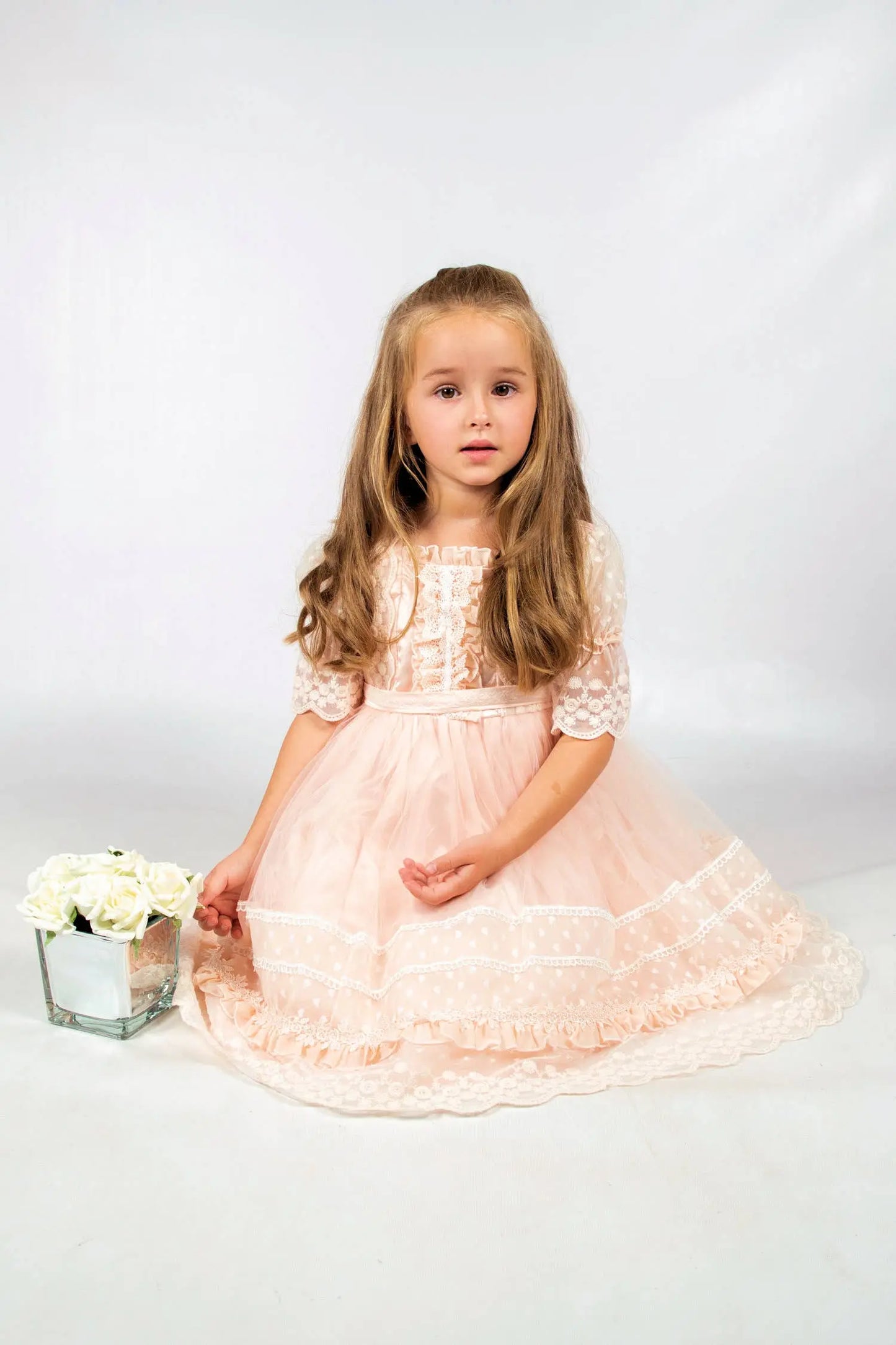 Beau Kids - GA7027 - Peach Dress Cadiz Boutique, Inc.