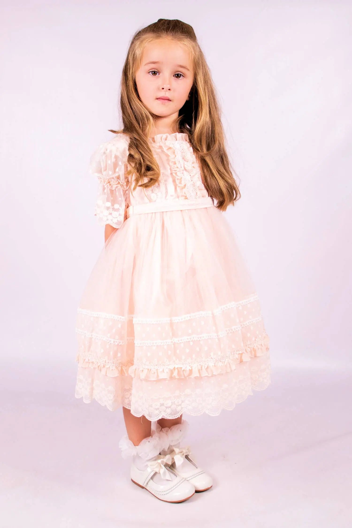 Beau Kids - GA7027 - Peach Dress Cadiz Boutique, Inc.