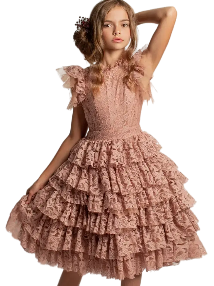 JOYUK - Joyfolie Anouk Dress in Pink Nude Cadiz Boutique, Inc.