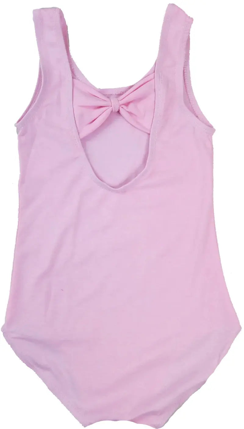 LT011P - Pink Bow Tank Top Leotard Cadiz Boutique, Inc.