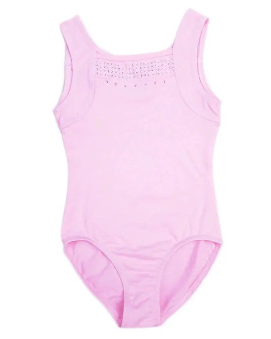 LT127P - Pink Rhinestone Keyhole Leotard Cadiz Boutique, Inc.