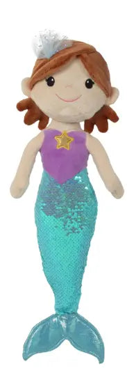 80731PUR - Linzy 20" Coral Mermaid Sequin Doll - Purple Cadiz Boutique, Inc.