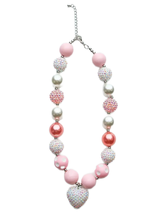 PHN - Sparkle Sisters Chunky Pearl Heart Necklace Cadiz Boutique, Inc.