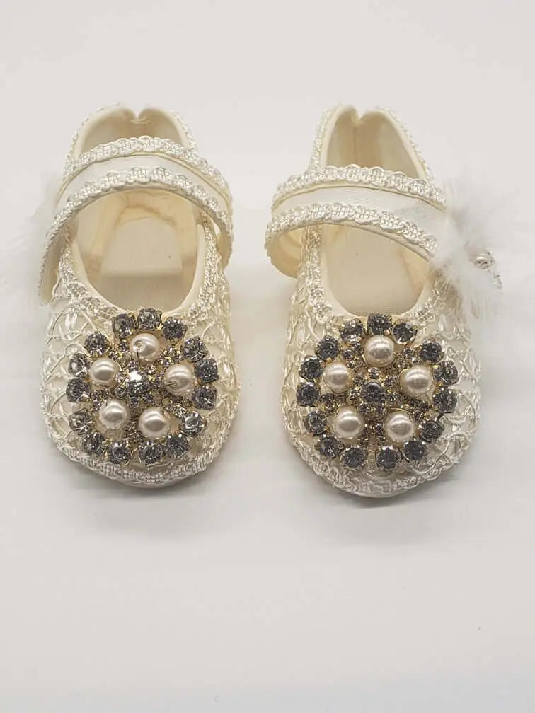 045 - Baptism Shoes - Beige Cadiz Boutique, Inc.