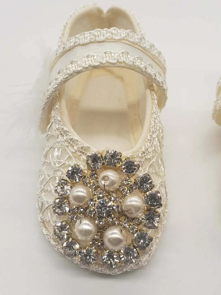 045 - Baptism Shoes - Beige Cadiz Boutique, Inc.