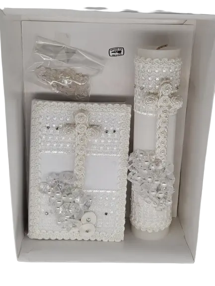 BAP18 - Baptismal Candle Set Cadiz Boutique, Inc.