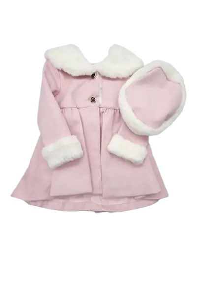 BK1807 - Beau Kids Coat with Hat - Pink Cadiz Boutique, Inc.
