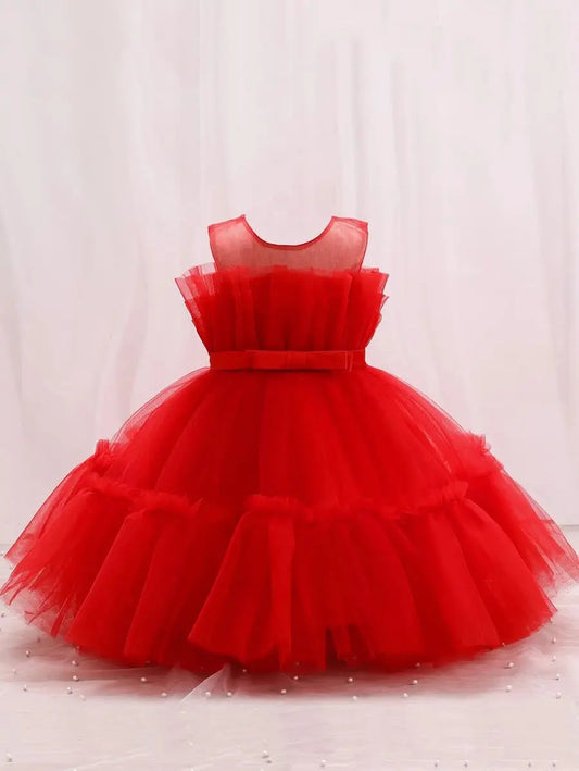 S97997R - Front Ruffle Red Cadiz Boutique, Inc.