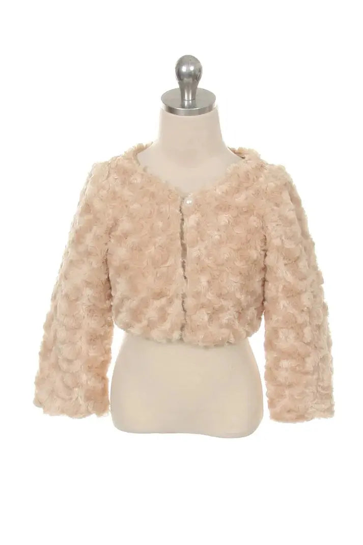 KD330- Kids Dream Cuddle Fur Bolero Cadiz Boutique, Inc.