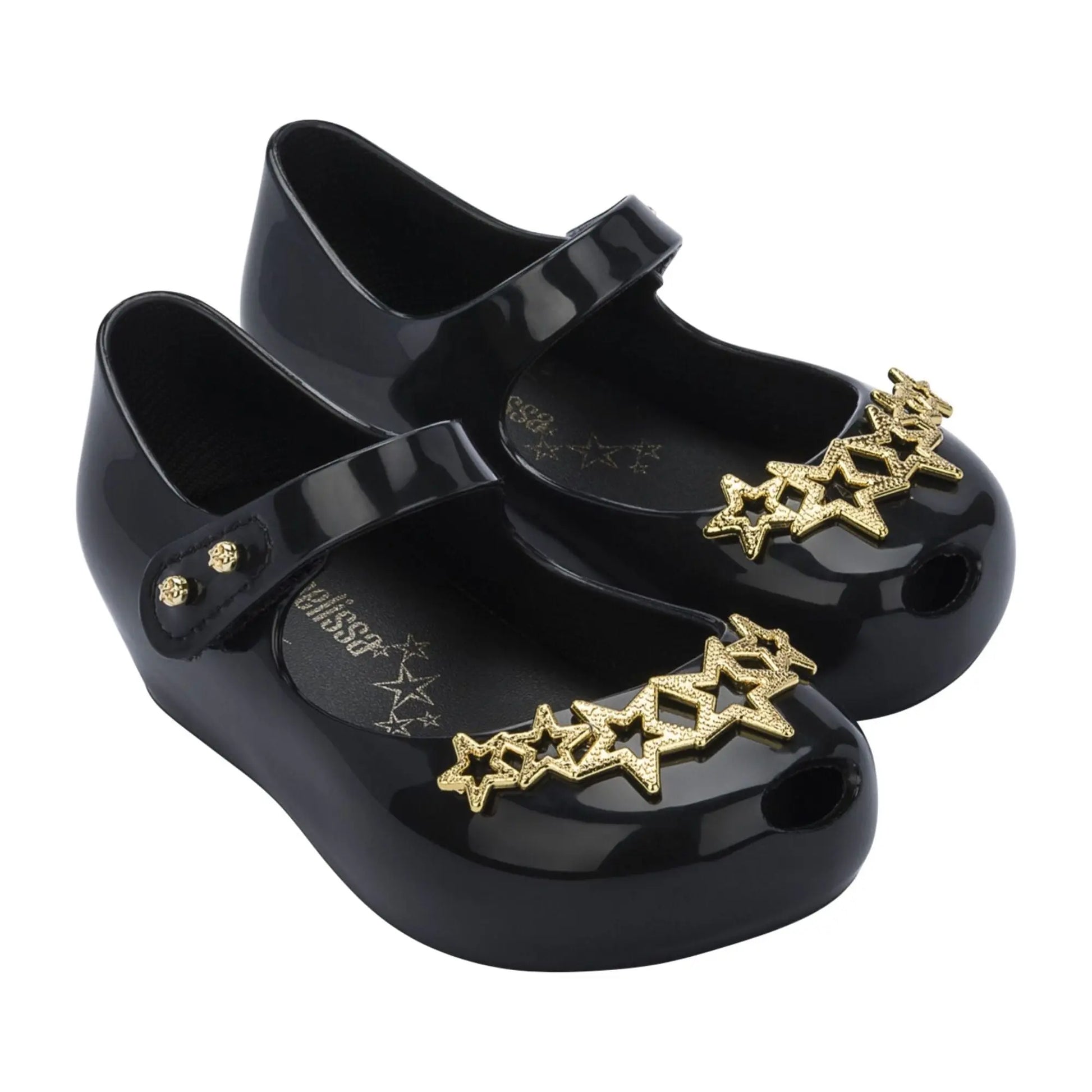 Mini Melissa - 33230 Ultragirl Stars Black/Gold Cadiz Boutique